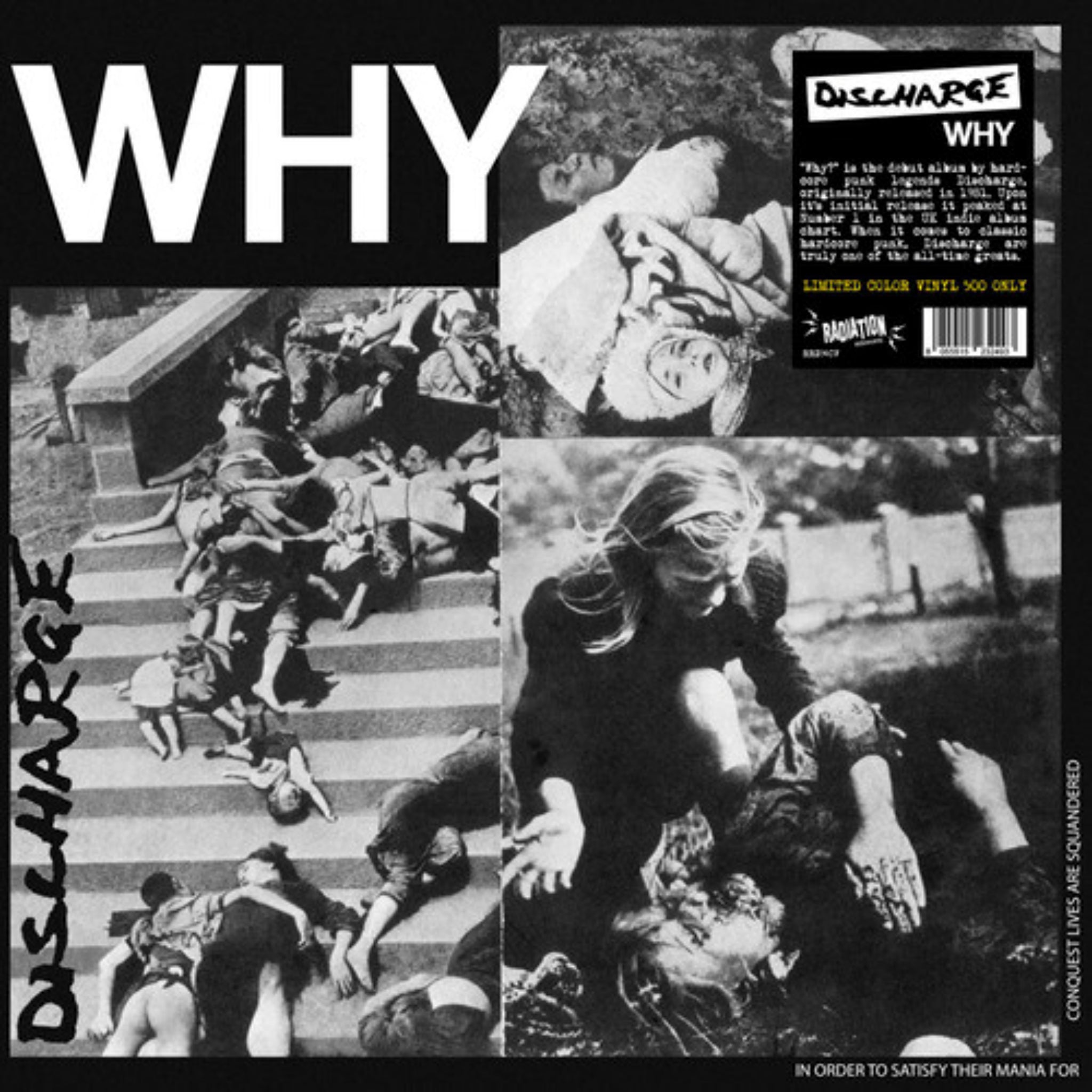 Discharge Why? vinyl album
