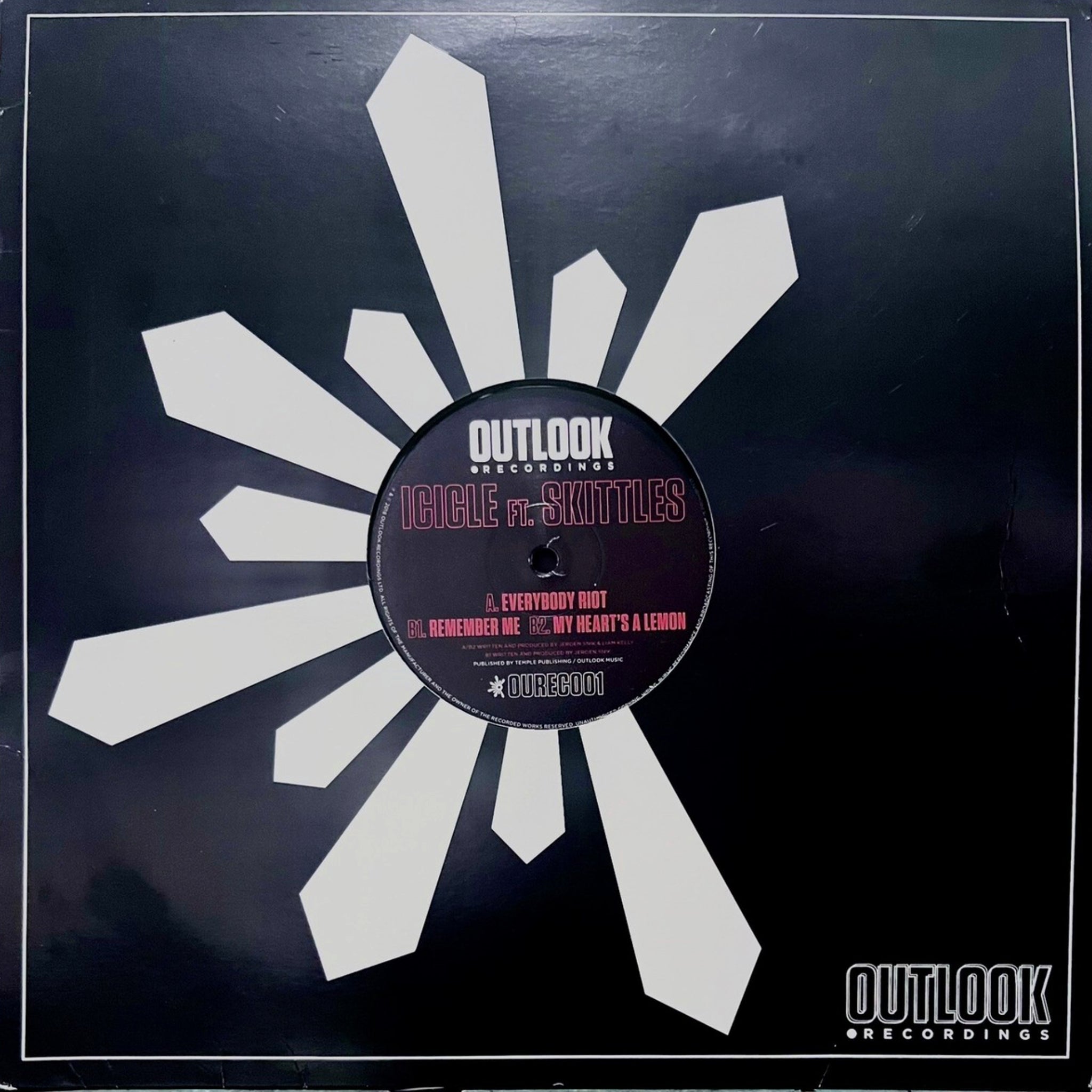 Icicle ft Skittles - Everybody Riot 12" vinyl (Used MINT)