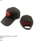 Black Slipknot baseball cap with logo