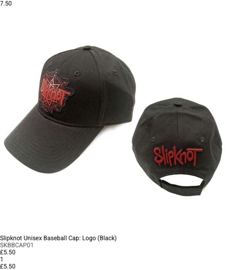 Black Slipknot baseball cap with logo